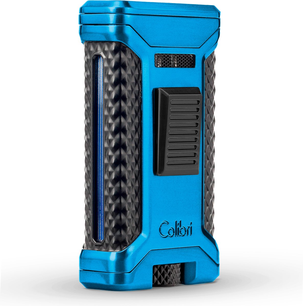 Goedkoopste Colibri Ascari - Triple Jet Flame Aansteker voor Sigaren - Ingebouwde Dubbele Punch Cutter - Windbestendig en Navulbaar