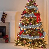 Guirlande de sapin de Noël, guirlande de guirlandes de 16 mètres, guirlande de Noël, guirlande de Noël, décorations de sapin, guirlande de Noël brillante