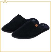 ATTREZZO® Sloffen voor heren en dames - Blauw - Maat 43-44 - pantoffels - Altijd warme voeten!