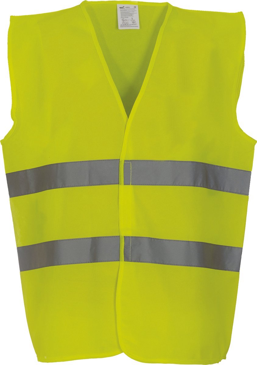 4-delige veiligheidsset - Veilig onderweg - 2x Geel hesje - Gevarendriehoek - Veiligheidshamer – foto 4