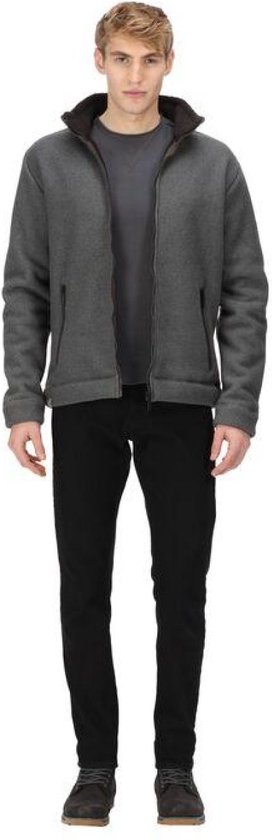 The Regatta Garrian Ii Bomber Jacket - Homme - Avec doublure en tissu Sherpa - Gris clair