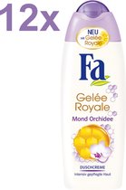 Fa - Gelée Royale - Mond Orchidee - Douchecrème - 12x 250ml - Voordeelverpakking