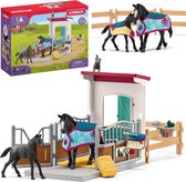 Schleich Horse Club - Écurie avec jument et poulain, Figurines pour Enfants à partir de 5 ans