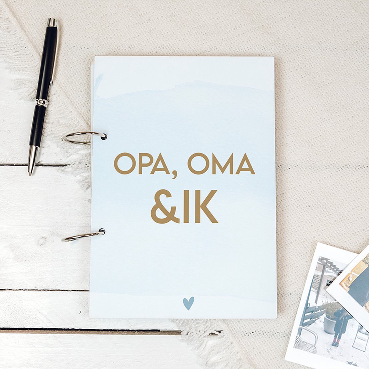 Invulboek Opa, Oma & ik | Splash Blauw