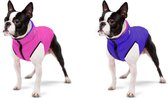 AiryVest Versatile Hondenjas / Hondenjack - Gevoerd - Omkeerbaar - Pink-Purple - Maat: XS25 (GELIEVE ALVORENS BESTELLEN OPMETEN)