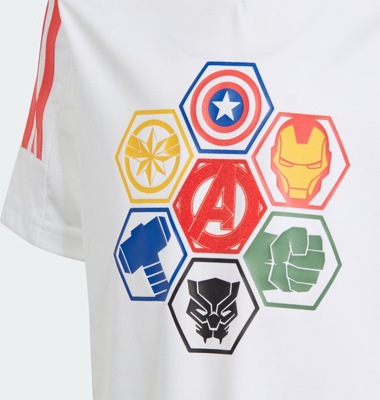 adidas Sportswear adidas x Marvel Avengers T-Shirt - Kinderen - Wit- 104