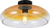 Olucia Arif - Moderne Plafondlamp - Aluminium/Glas - Amber;Transparant - Rond - 40 cm