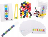 Ariko Montessori Speelgoed - met Balletjes - Educatief Speelgoed - Mozaïek Speelgoed - Met cilinder - Houten Speelgoed - Sensorisch Speelgoed - Sorteren - Ontwikkelingsspeelgoed - Leren eten met Bestek
