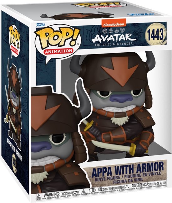 Funko Pop! Super: Avatar: The Last Airbender - Appa (with Armor) 6" Super Sized Pop!