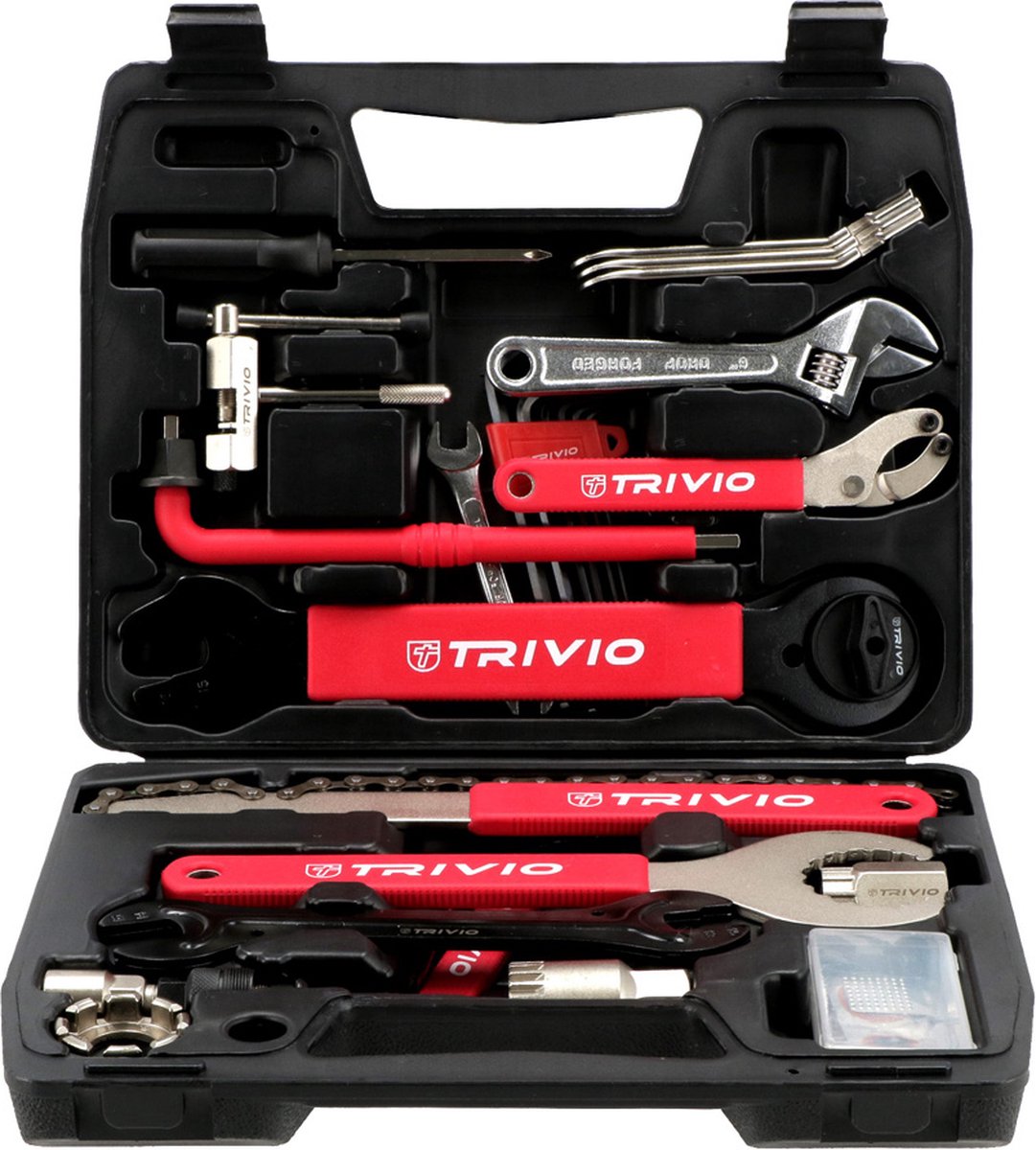 Trivio - Fietsgereedschap Starter Gereedschapskoffer Toolbox 18 Delig