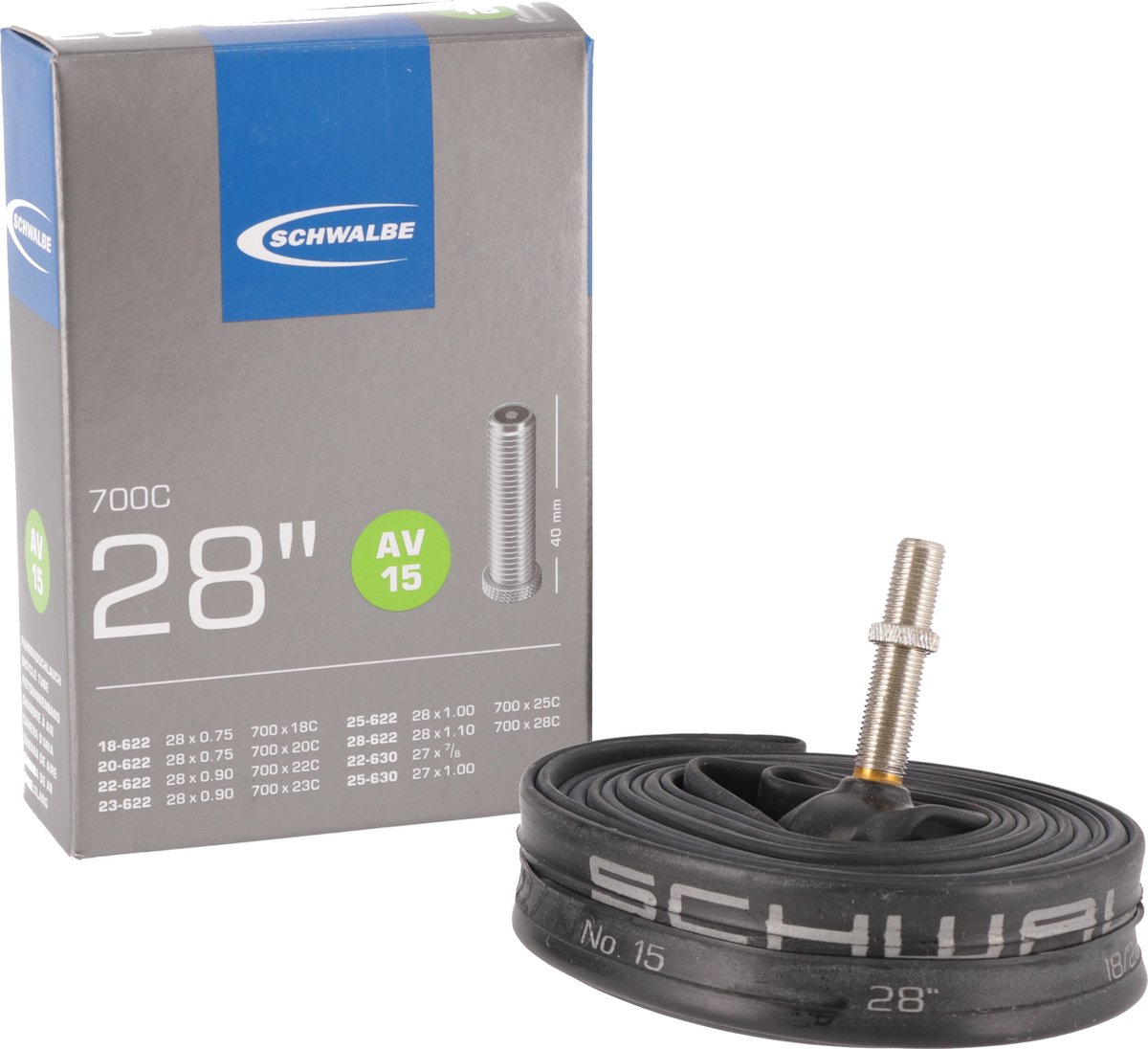 Binnenband Schwalbe AV15 28" / 18/28-622/630 - 40mm ventiel