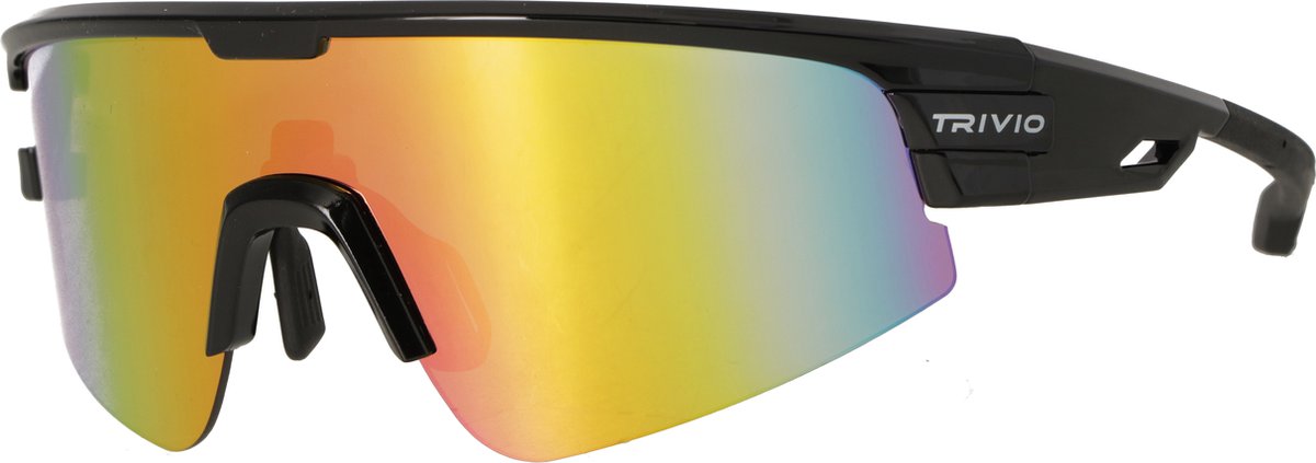 Trivio - Fietsbril Octo Zwart Revo Roze + Adapterstuk voor Glazen op Sterkte