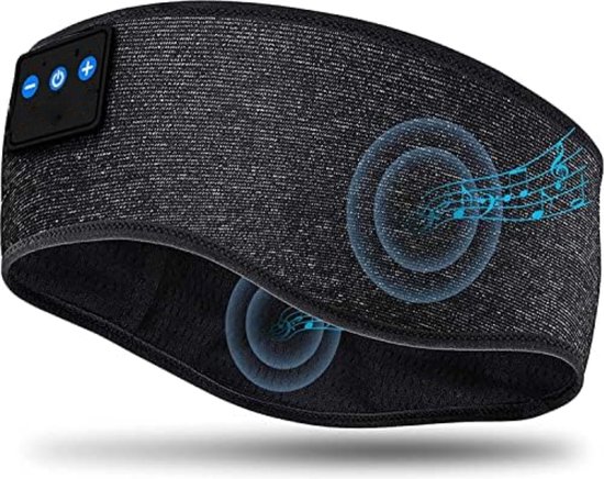 Slaapkoptelefoon Hoofdband,Perytong Bluetooth sporthoofdband,Draadloze slaapkoptelefoon Slaapoordopjes,Sportkoptelefoon Hoofdband voor zijslapers Training Hardlopen Slapeloosheid Reisyoga