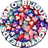 Fako Bijoux® - Perles Acryl - Duo Papillons - 10mm - Fabrication de Bijoux - 200 Pièces - Mix