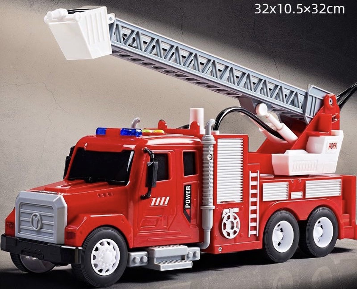 JMKA brandweerauto- brandweerwagen- brandweerauto speelgoed- brandweerwagen speelgoed- brandweerauto met licht en geluid- brandweerwagen speelgoed — afbeelding 5