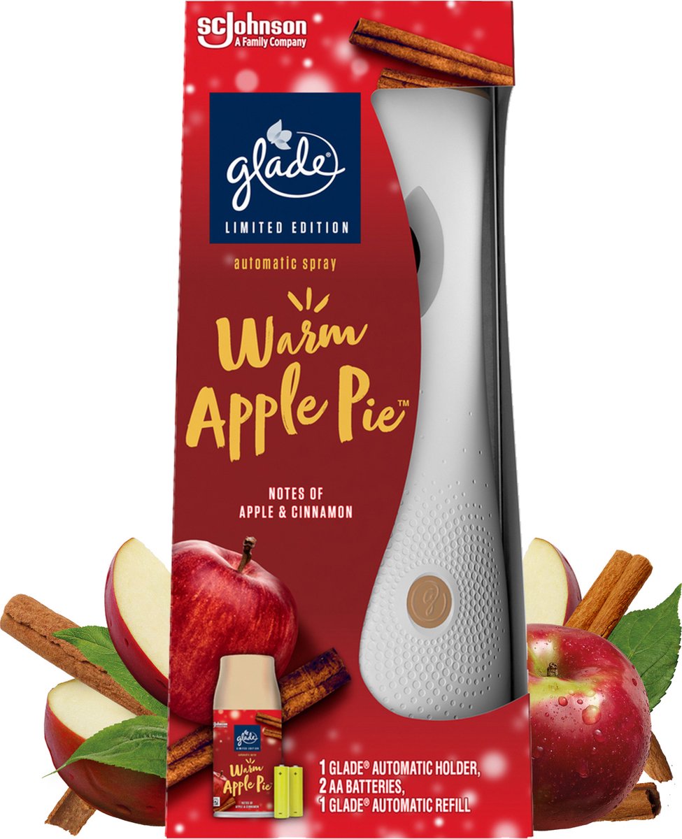 Goedkoopste Glade Automatic Spray - Houder - Warm Apple Pie - Limited Edition - 269 ml