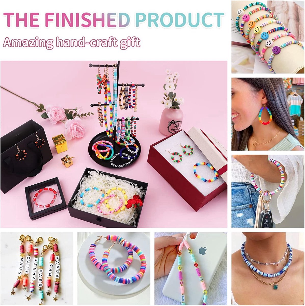 BOTC knutselen meisjes - armbandjes maken meisjes - 84 kleuren - 14700+ Delig - XXXL Kralenset Sieraden Maken - Sprankelende Sieraden Maken Pakket - Kralen Set — afbeelding 6