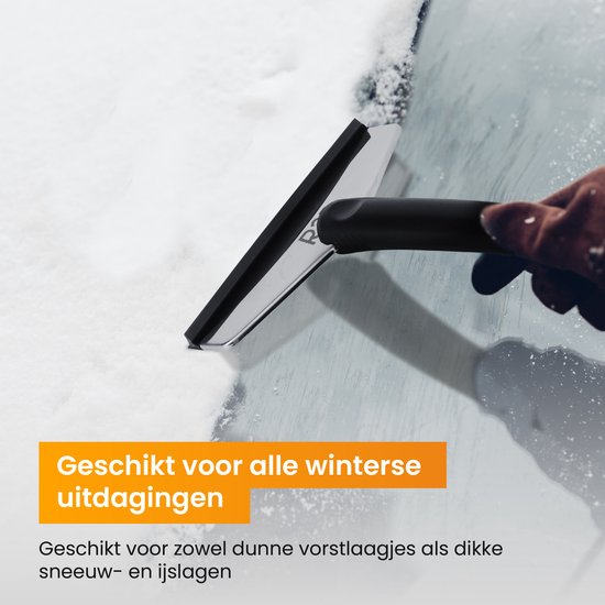 R2B Stevige IJskrabber auto - Extra breed - RVS & Gehard kunststof - Ruitenkrabber auto - Glaskrabber - Glasschraper - Autoaccessoires