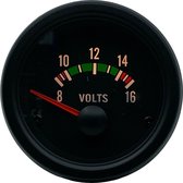 Voltage meter Zwart 12V VD series