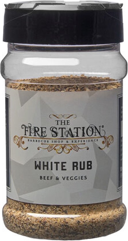 The Fire Station White Rub - Kruiden voor Rund & Groente - BBQ Kruiden - BBQ Rub - 190g