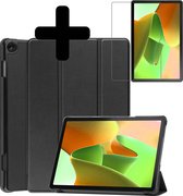 Hoes Geschikt voor Lenovo Tab M10 (3rd gen) Hoes Luxe Hoesje Book Case Met Screenprotector - Hoesje Geschikt voor Lenovo Tab M10 (3e gen) Hoes Cover - Zwart