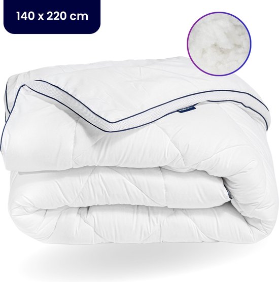 Soulsnooze® - Dekbed Luxe Ultra Douce 140 x 220 - Toute l'année - Qualité Hotel - 3D Airmesh - Respirante - Dekbed Simple - Anti Allergique - Convient toute l'année