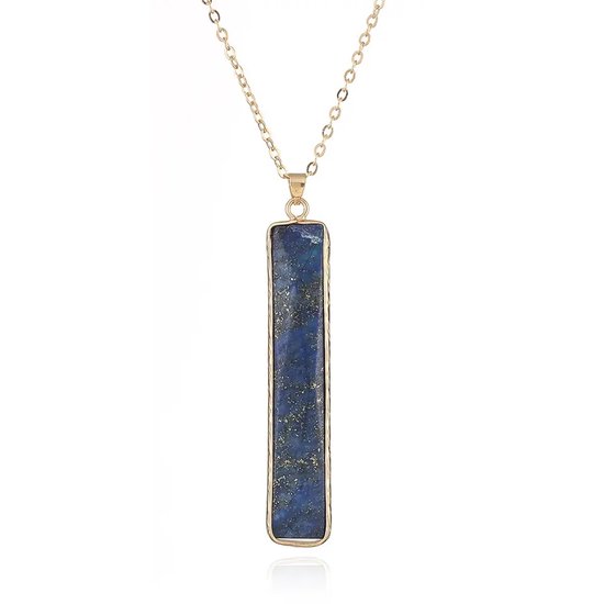Flows - Collier pendentif Lapis Lazuli - Blauw - Collier de pierres précieuses