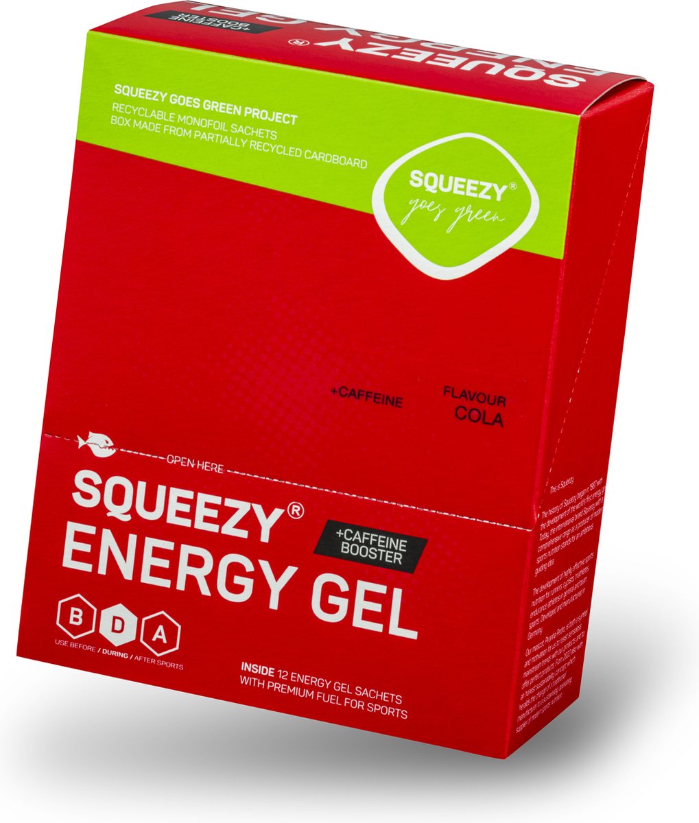 Goedkoopste SQUEEZY ENERGY SUPERGEL COLA 12 x 33 gr
