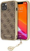 Coque Rigide Guess 4G Charms - Apple iPhone 14 Plus (6,7") - Marron