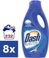 Détergent liquide Dash plus blanc que Wit (Pack économique) - 8 x 1450 ml (232 lavages)