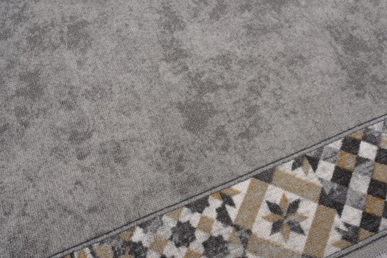 Tapiso – tapis de couloir en caoutchouc antidérapant, gris clair, pour couloir, salon, taille 80x200