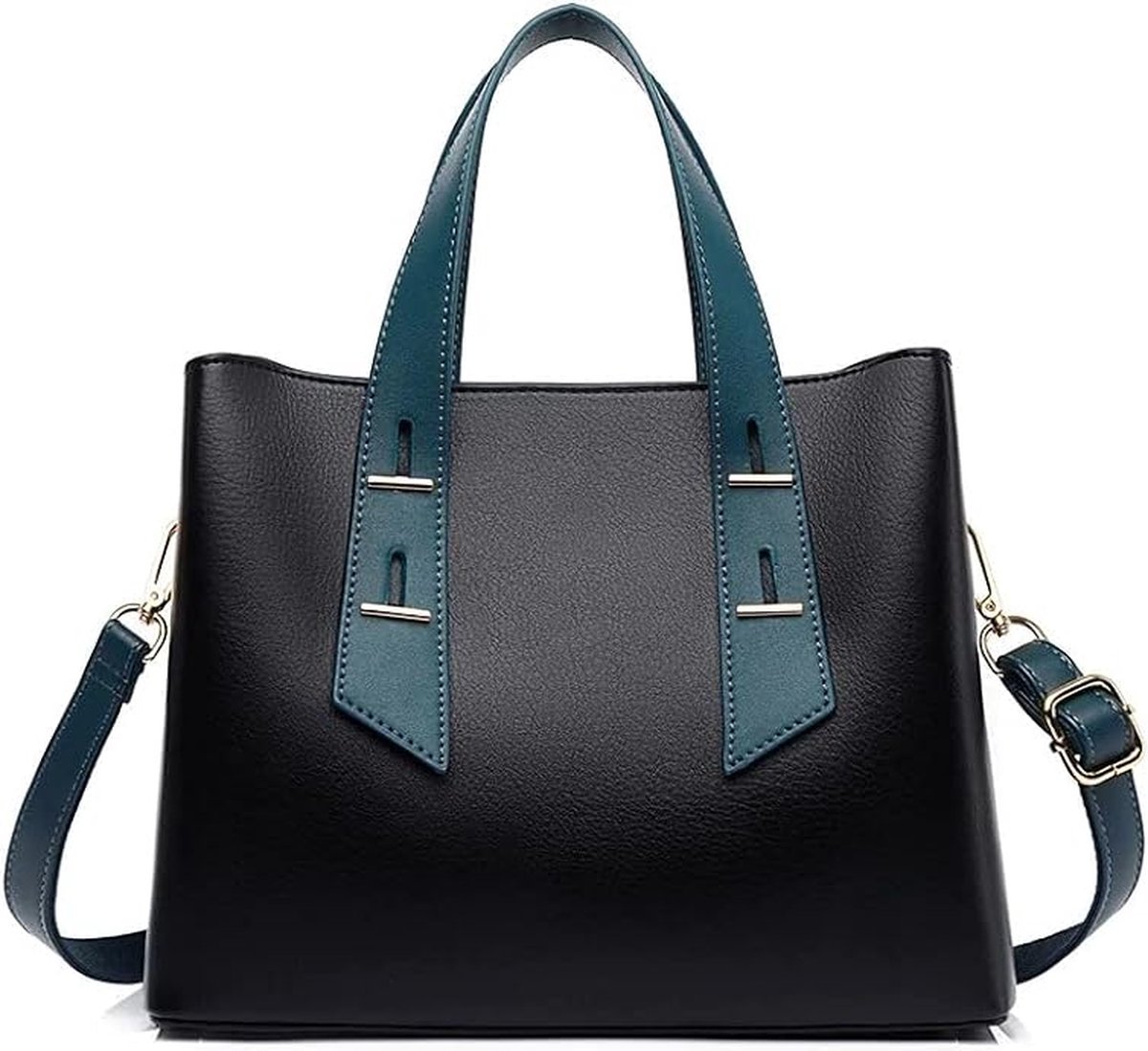 Dames Handtas – Stijlvolle Designer Schoudertas – Luxe & Praktisch (blauw band)