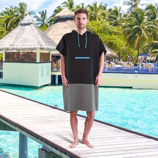 Livano Surf Poncho pour Adultes - Serviette à langer douce - Femme et homme
