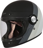 Origine Vega Vintage helm - Primitive mat zwart grijs - Maat XL - Motor / Brommer