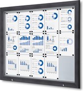 Vergrendelbaar Notitiebord Outdoor SCT met Gasveer 15 X A4 Antraciet - Syna SCT15XA4PHC7016JS - Horeca & Professioneel