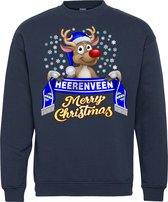 Pull de Noël Heerenveen | Ugly Christmas Pull Femme Homme | cadeau de Noël | Supporter du SC Heerenveen | Marine | taille 3XL