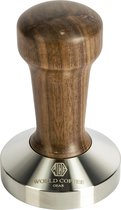 World Coffee Gear - Coffee Tamper - 58,5mm precision - Black Walnut Handle - koffie tamper - barista musthave - koffie tool - koffie accessoires - barista accessoires - koffie accessoire - RVS - walnotenhout - professional
