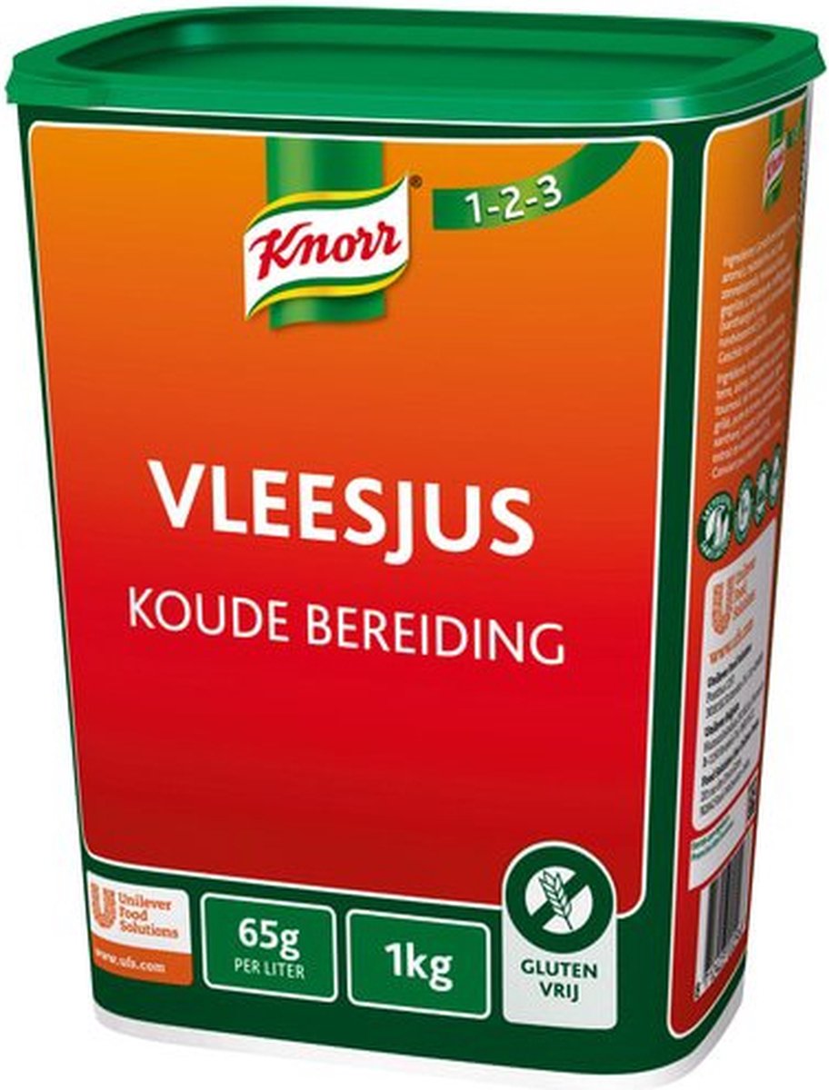 Knorr 1-2-3 vleesjus koude bereiding 1 kg voor 15 liter