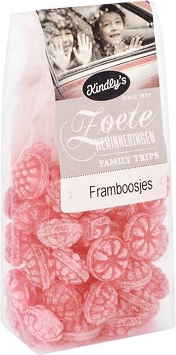 Kindly's - Zoet Suiker Framboossnoepjes - 7 stuks