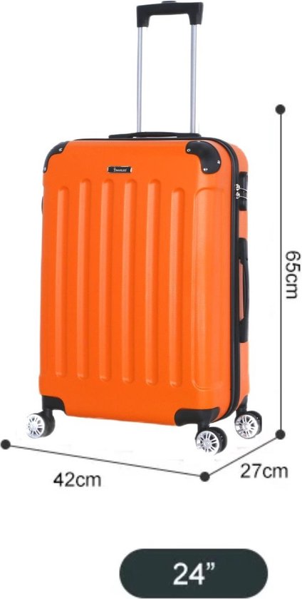 Koffer Traveleo Babij ABS01 Oranje maat L