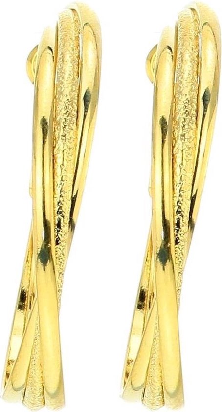 Boucles d'oreilles Behave couleur or