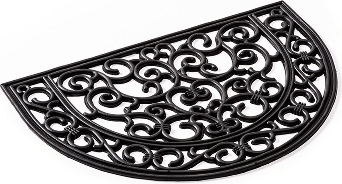 Rubbermagazijn Deurmat - 60x40,2cm - Rubber deurmat - Entreemat Zwart