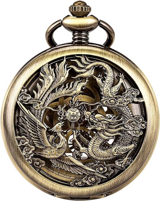 Een zakhorloge met horloge ketting. Omstreeks 1916. Keine schade aan de wijzerplaat