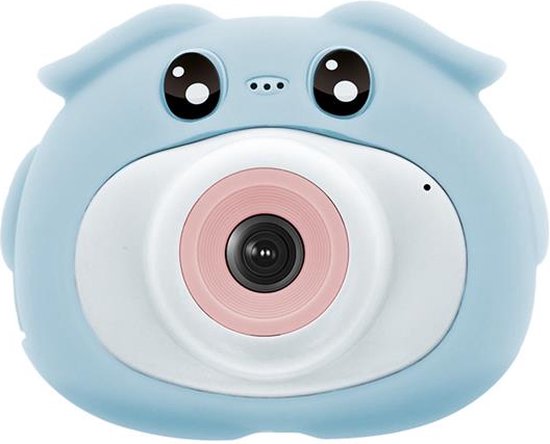 MaxLife - MXKC-100 - Digitale Kindercamera - Schokbestendig Fototoestel voor Kinderen - Vlog Camera - USB Oplaadbaar - Blauw