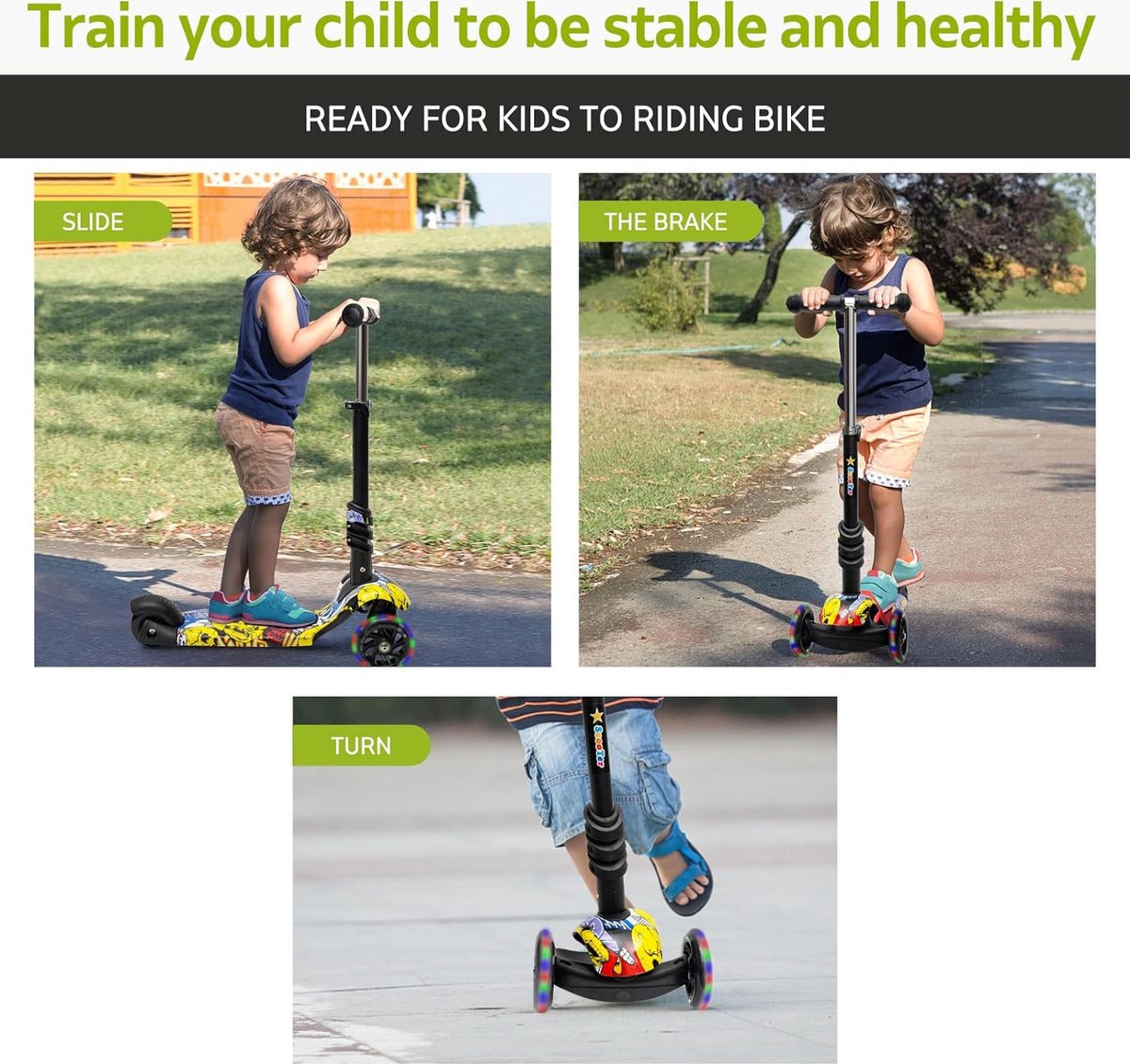 Trottinette électrique 3 roues Globber pour les enfants dès 6 ans