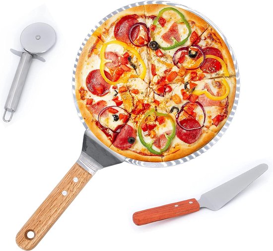 Cozze 3-delige startersset bestaande uit een pizzaplaat, thermometer