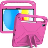 Tablethoes Apple iPad 10 (2022) 10.9 inch | Ook ideaal voor kinderen | Volledig beschermd | iPad Hoes | Roze