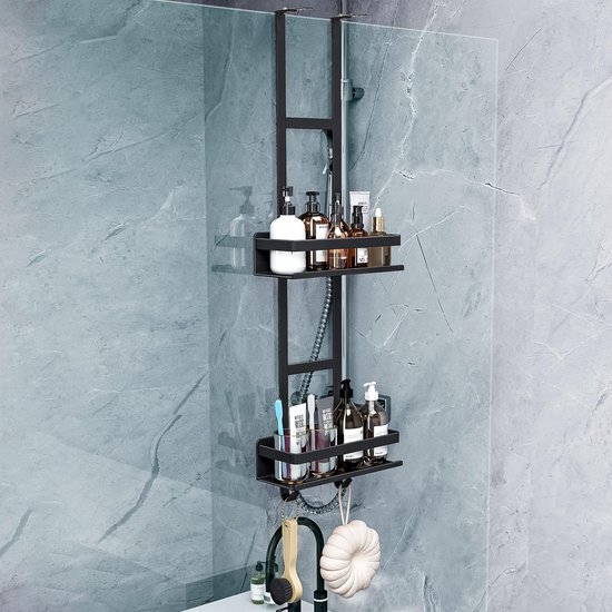 Douche Caddy Opknoping Over Deur Douche Caddy Gemaakt van Roestvrij