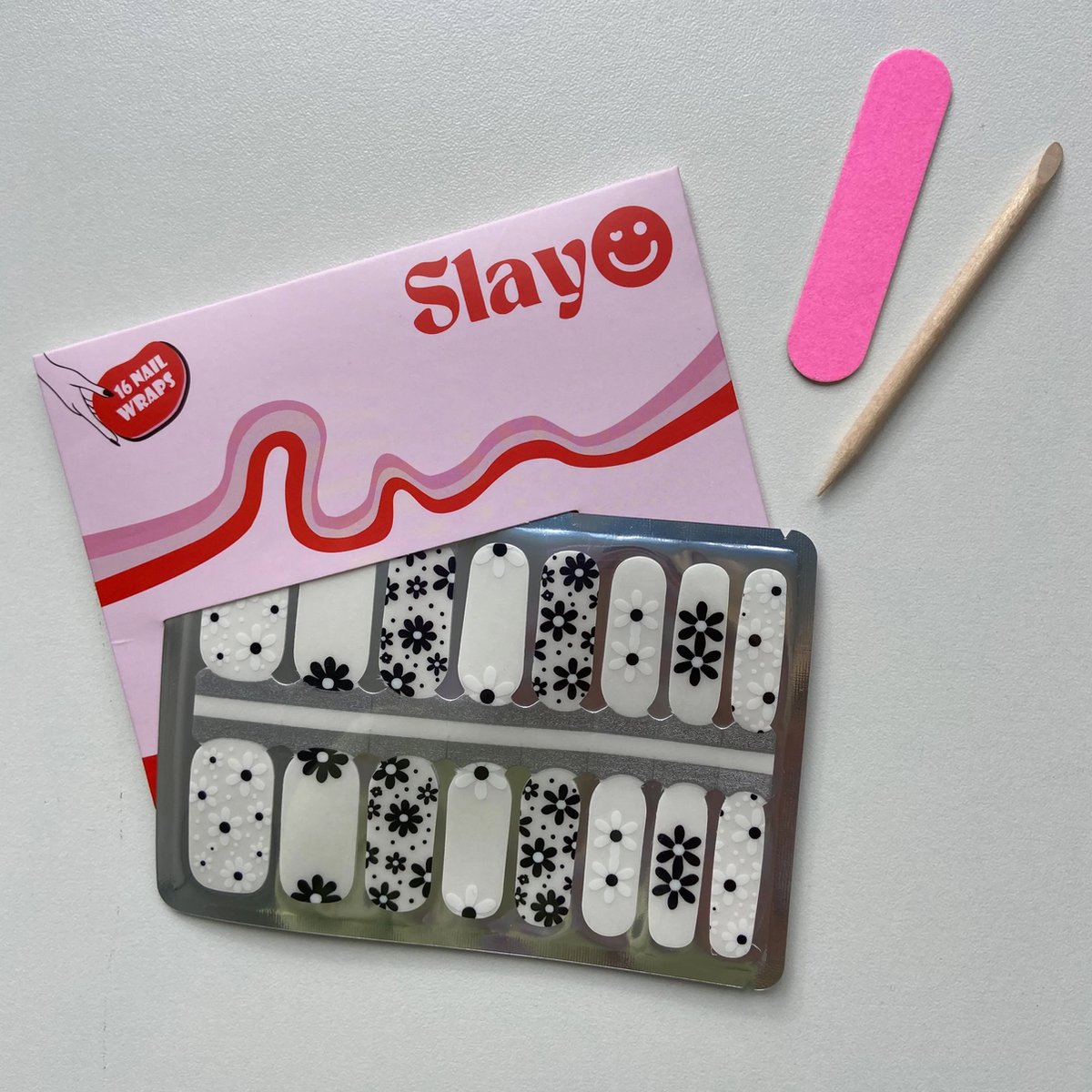 Slayo© - Nagelstickers - Floral Fantasy - Nail Wraps - Nagel Stickers - Nail Stickers - Nail Art - Nail Wraps Sticker - Nail Art Stickers - Nagelfolie - GEEN lamp nodig