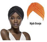 Cabantis Hijab - Hoofddeksel - Islamitisch - Tulband - Chemo - Muts - Oranje